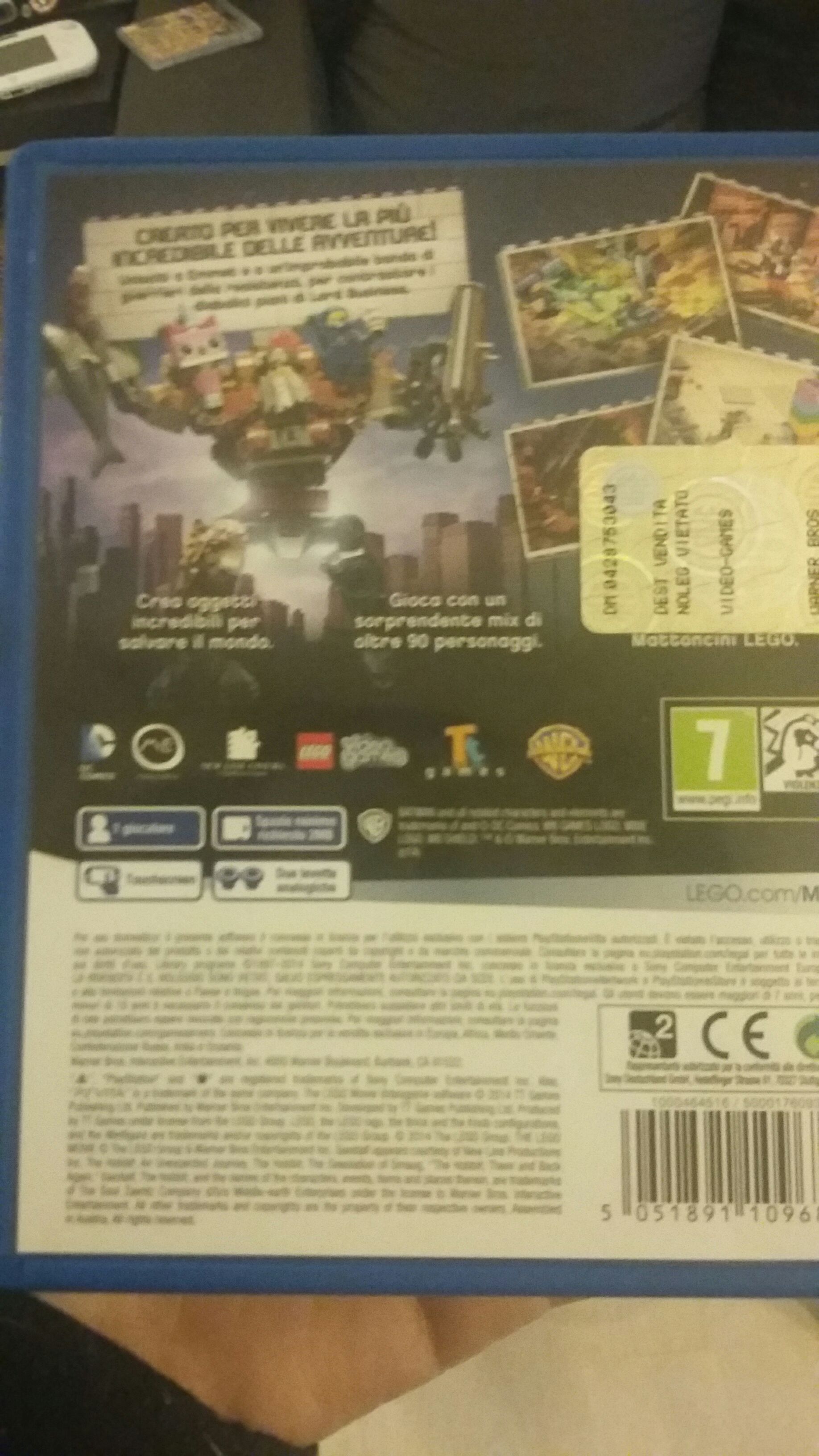 LEGO The Movie Videogame - Sony PlayStation Vita (PS Vita) (Warner Bros) video game collectible [Barcode 5051891109681] - Main Image 2