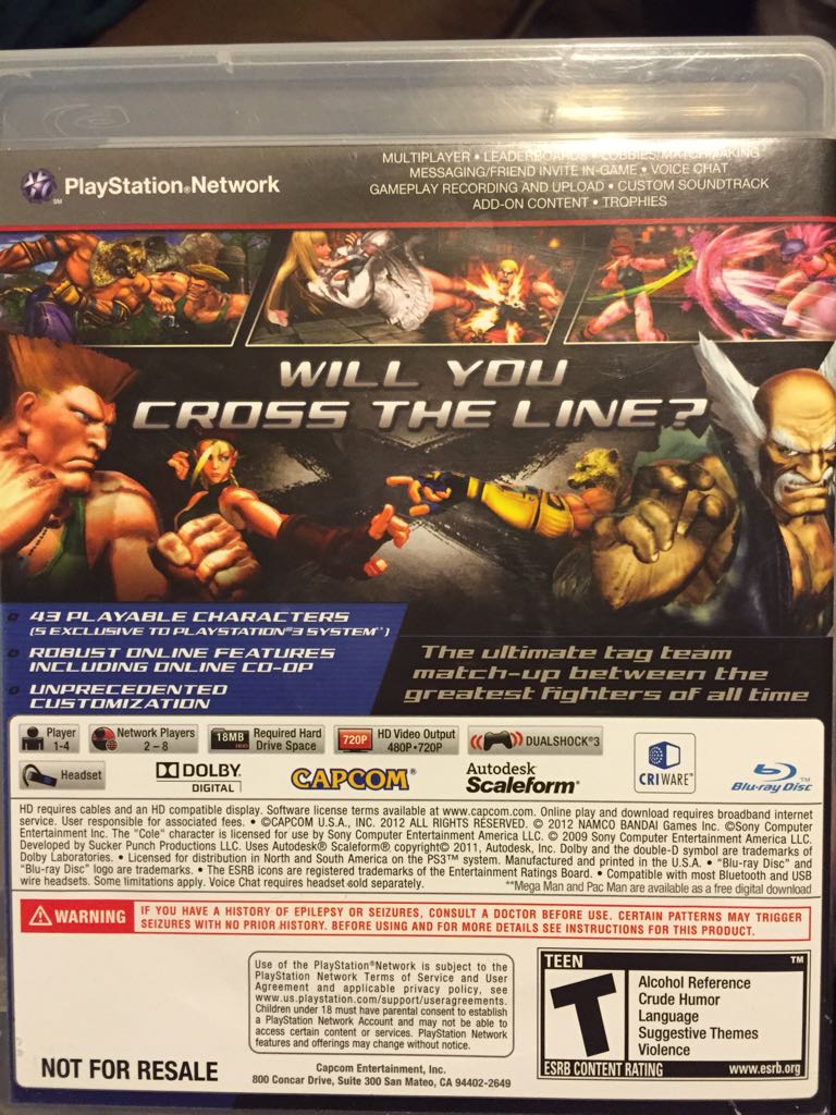 Streetfighter X Tekken Special Edition - Sony PlayStation 3 (PS3) (Capcom - 4) video game collectible - Main Image 2