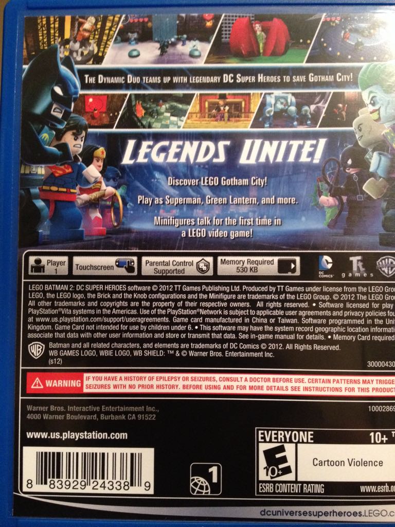 Batman 2 DC Super Heroes - Sony PlayStation Vita (PS Vita) (1) video game collectible - Main Image 2