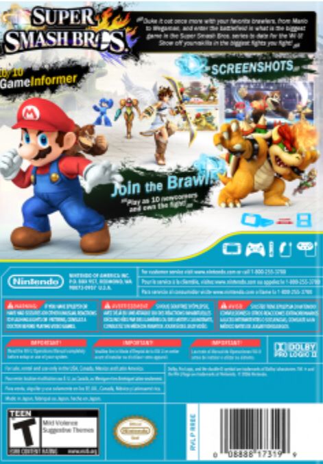 Super Smash Bros Wii U - Nintendo Wii U (Nintendo - 8) video game collectible [Barcode 045496903404] - Main Image 2