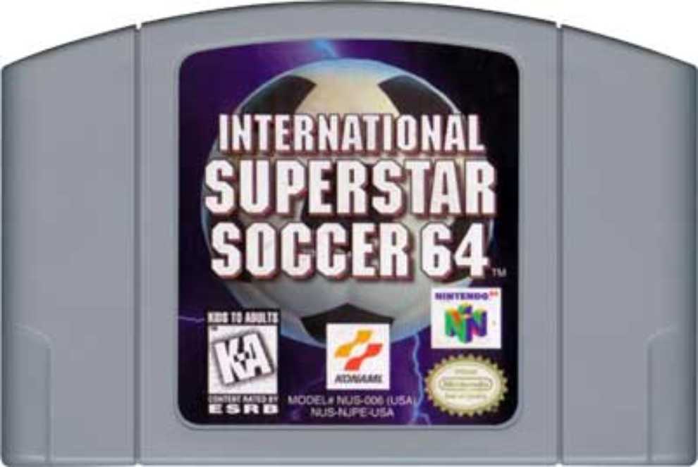 International Superstar Soccer 64 (Cart Only) - Nintendo 64 (N64) (Konami - 2) video game collectible [Barcode 083717180005] - Main Image 3