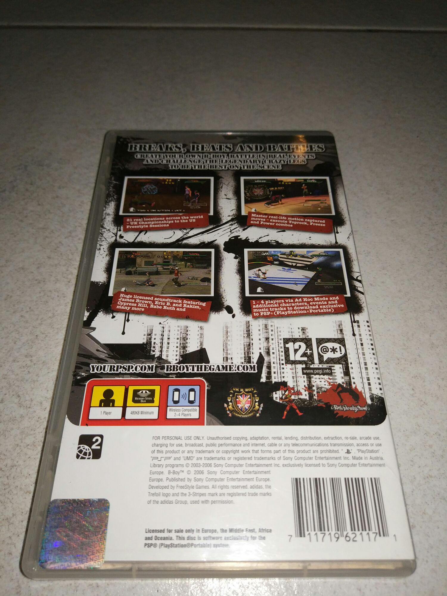 B-Boy - Sony PlayStation Portable (PSP) video game collectible [Barcode 711719621171] - Main Image 2