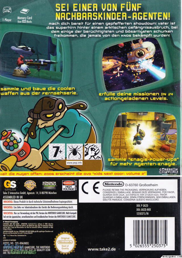 KND Kids Next Door Operation Videospiel - Nintendo GameCube video game collectible [Barcode 5026555250375] - Main Image 2