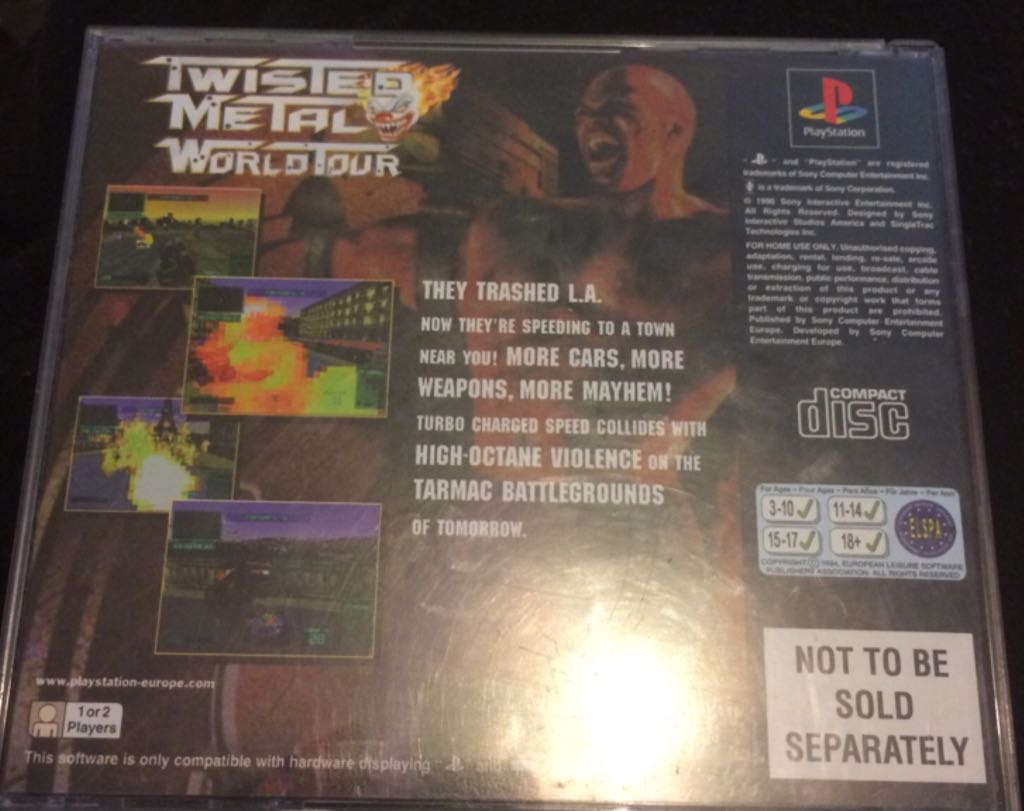 Twisted Metal: World Tour - Sony PlayStation video game collectible - Main Image 2