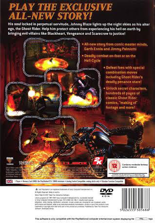 Marvel: Ghost Rider - Sony PlayStation 2 (PS2) (2K Boston/2K - 1) video game collectible [Barcode 5026555305730] - Main Image 2