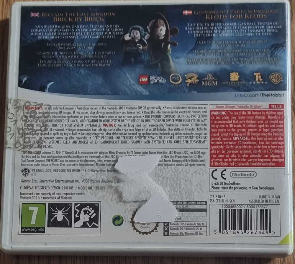 Lego The Hobbit - Nintendo 3DS video game collectible [Barcode 5051895267349] - Main Image 2