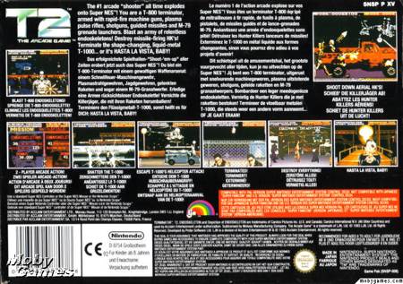 T2 The Arcade Game - Nintendo Super Nintendo Entertainment System (SNES) (LJN - 2) video game collectible [Barcode 023582087078] - Main Image 2