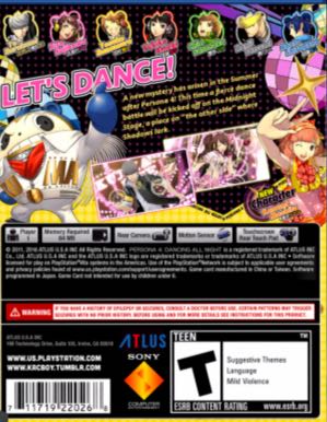 Persona 4: Dancing All Night - Sony PlayStation Vita (PS Vita) (Atlus) video game collectible - Main Image 2