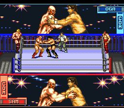 Hammer Lock Wrestling - Nintendo Super Nintendo Entertainment System (SNES) (Jaleco) video game collectible - Main Image 2