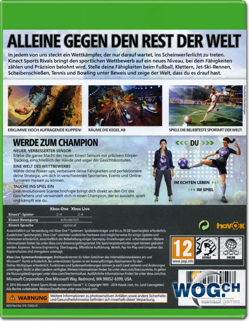 Kinect Sports Rivals - Microsoft Xbox One (Microsoft Studios - 1-4) video game collectible [Barcode 885370662436] - Main Image 2