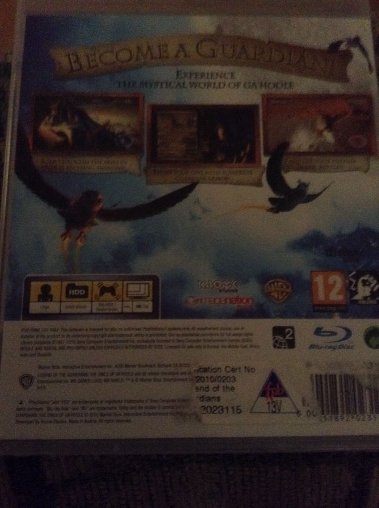 Legend Of The Guardians Owl Of Gahoole - Sony PlayStation 3 (PS3) video game collectible [Barcode 5051892023115] - Main Image 2