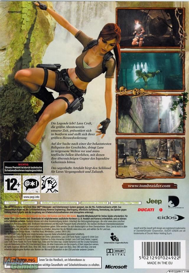 Tomb Raider : Legend (Classics) - Microsoft Xbox 360 (1) video game collectible [Barcode 5021290049123] - Main Image 2