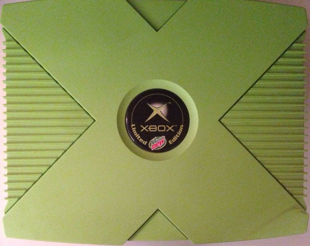 Xbox Limited Mountain Dew Edition - Microsoft Xbox (Microsoft Game Studio) video game collectible - Main Image 1
