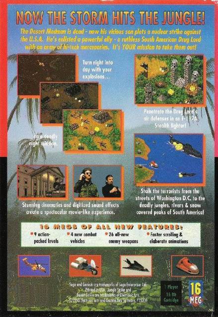 Jungle Strike - Sega Mega Drive (Electronic Arts/EA Games - 2) video game collectible [Barcode 5015839245992] - Main Image 2