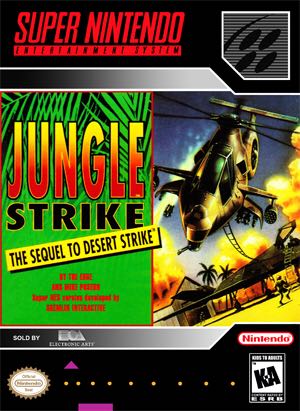 Jungle Strike: The Sequel To Desert Strike - Nintendo Super Nintendo Entertainment System (SNES) video game collectible - Main Image 1