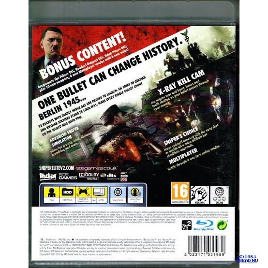 Sniper Elite V2 Game Of The Year Edition - Sony PlayStation 3 (PS3) video game collectible - Main Image 2