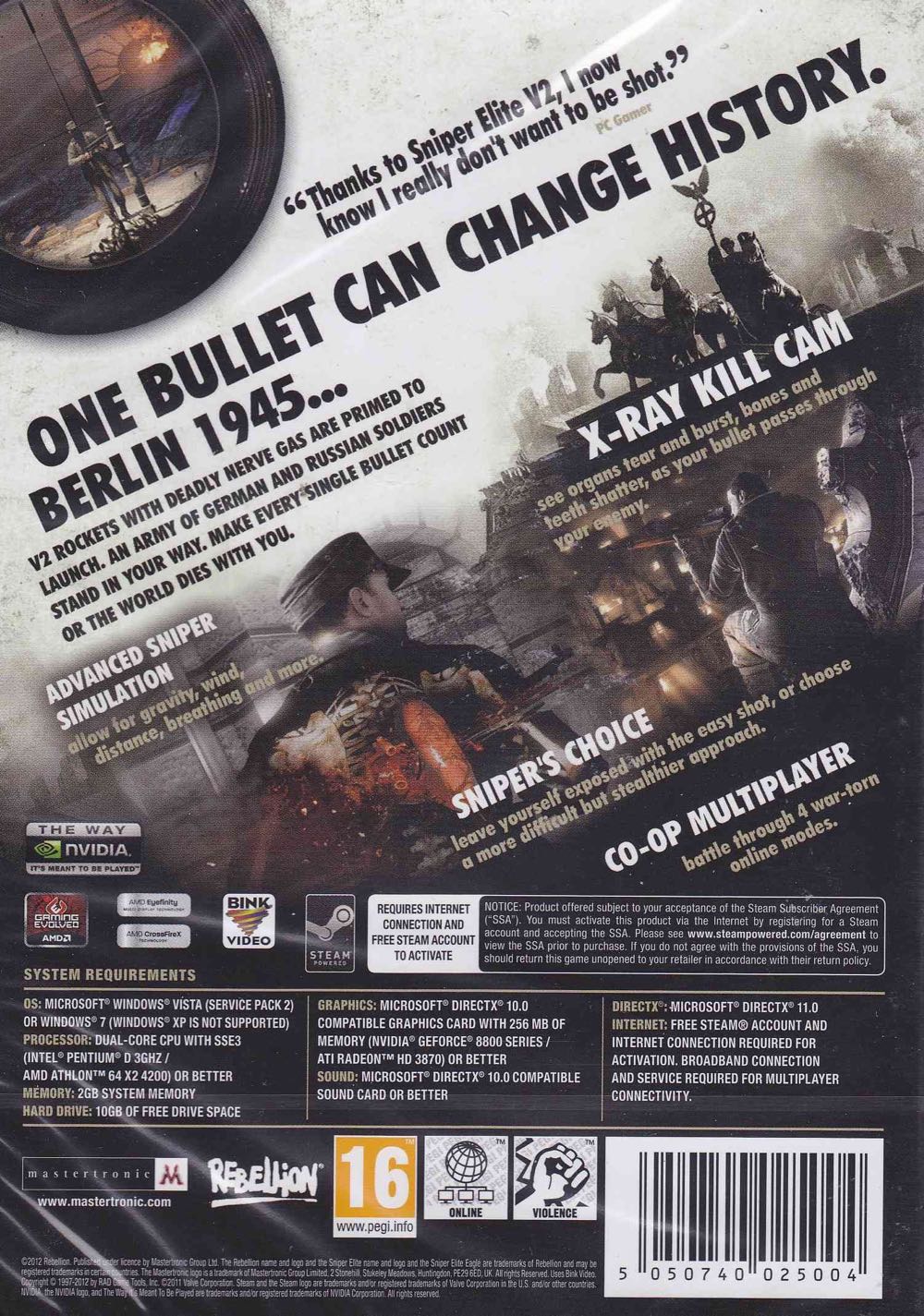 Sniper Elite V2 Game Of The Year Edition - Sony PlayStation 3 (PS3) video game collectible - Main Image 3