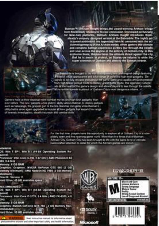 Batman: Arkham Knight - PC video game collectible - Main Image 2