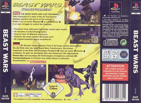 Transformers: Beast Wars - Sony PlayStation (Akklaim - 1) video game collectible - Main Image 2