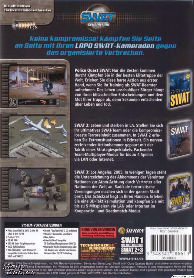 SWAT Generation - PC (Sierra) video game collectible [Barcode 3348542187016] - Main Image 2