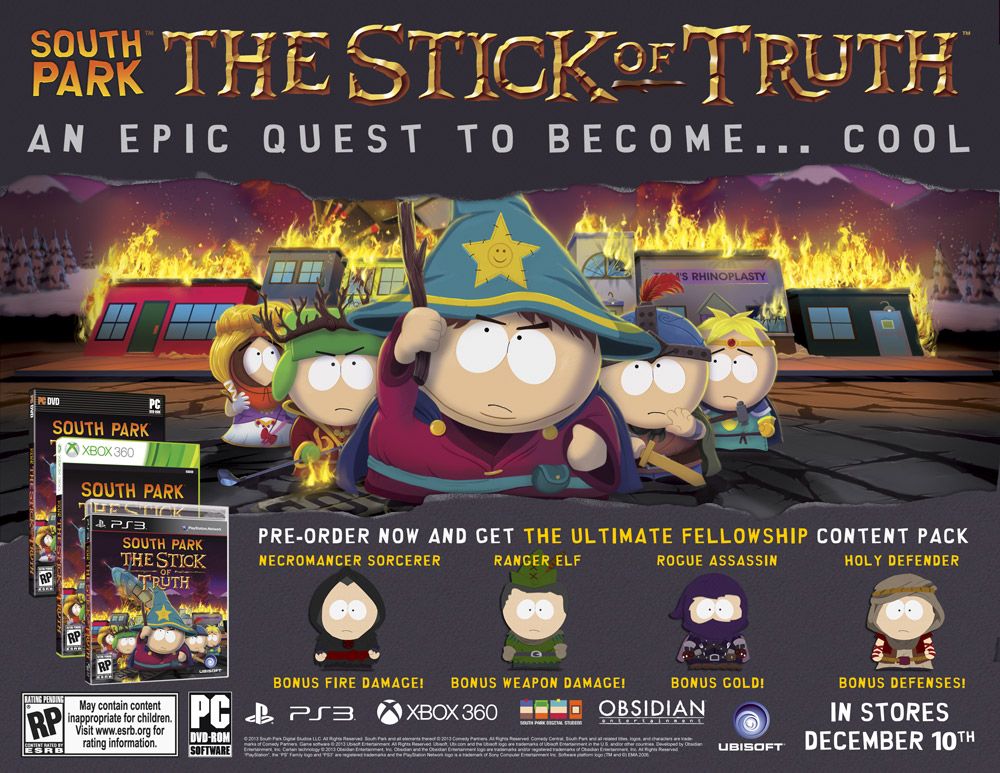 South Park: The Stick Of Truth (Grand Wizard Edition) - Sony PlayStation 3 (PS3) (Ubisoft - 1) video game collectible - Main Image 2