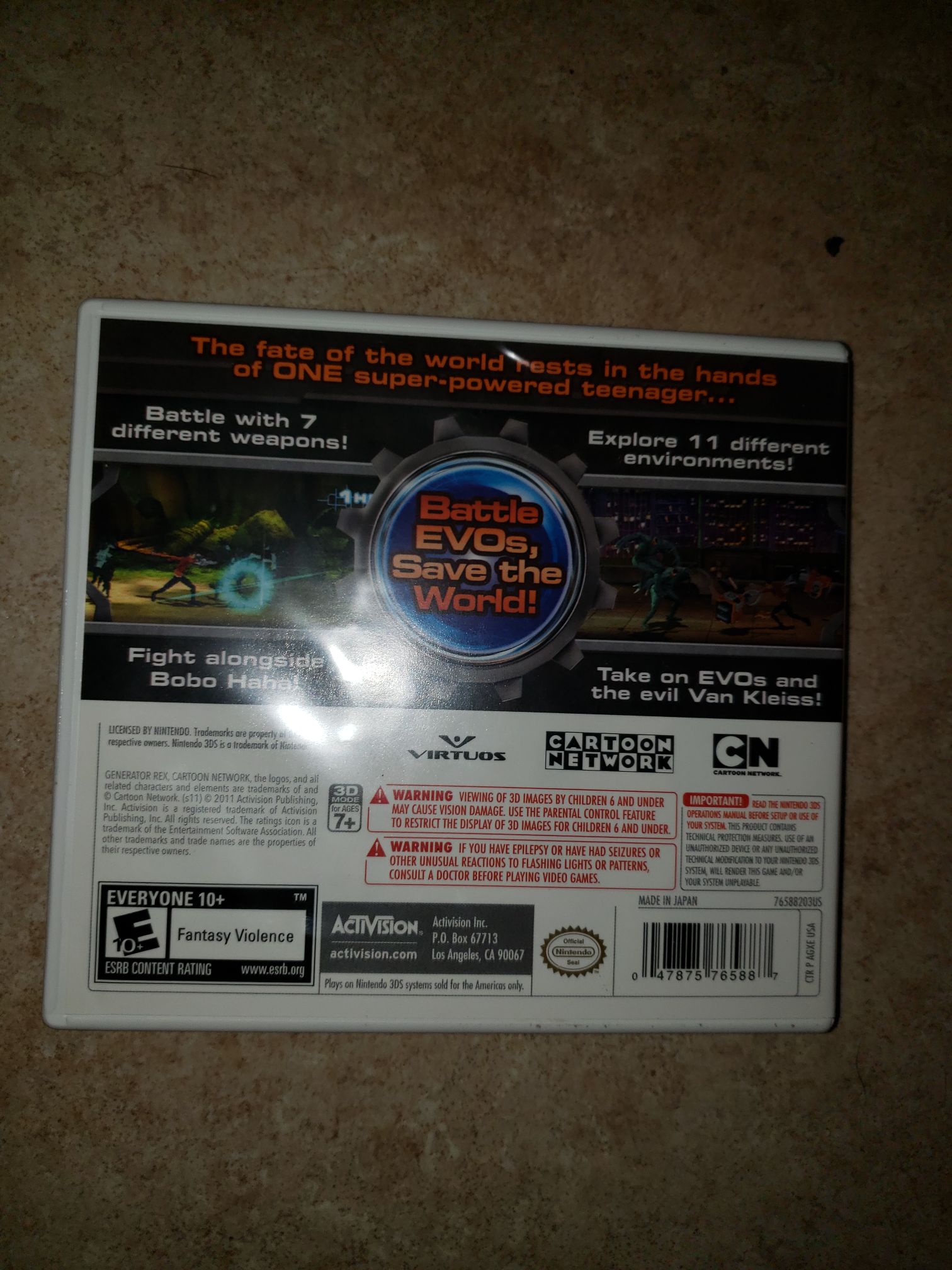 Generator Rex: Agent Of Providence - Nintendo 3DS (Activision) video game collectible [Barcode 047875765887] - Main Image 2