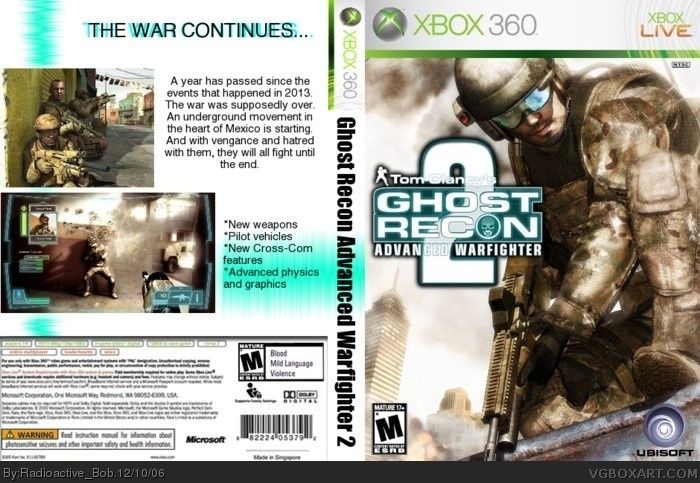 Ghost Recon Advanced Warfighter - Microsoft Xbox 360 (Ubisoft) video game collectible [Barcode 008222523475] - Main Image 2