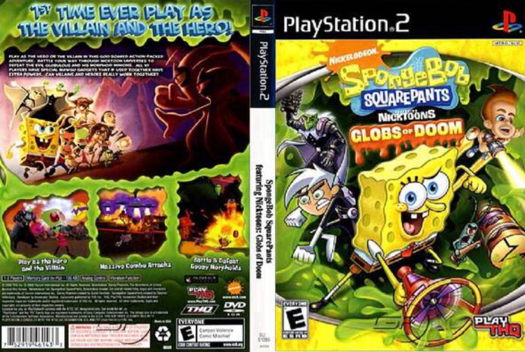 SpongeBob SquarePants:  Globs of Doom - Sony PlayStation 2 (PS2) video game collectible [Barcode 752919461433] - Main Image 2
