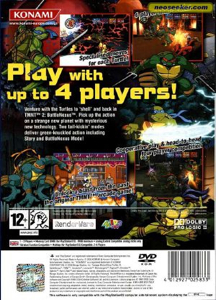 Teenage Mutant Ninja Turtles 2: Battle Nexus - Sony PlayStation 2 (PS2) (Konami - 1-4) video game collectible [Barcode 4012927025833] - Main Image 2