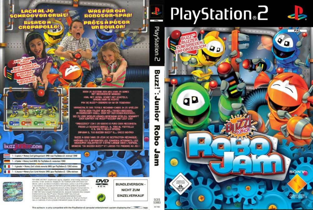 Buzz Junior Robo Jam - Sony PlayStation 2 (PS2) (1-4) video game collectible [Barcode 711719612612] - Main Image 3