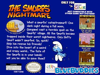 The Smurfs’ Nightmare - Nintendo Game Boy Color video game collectible - Main Image 2