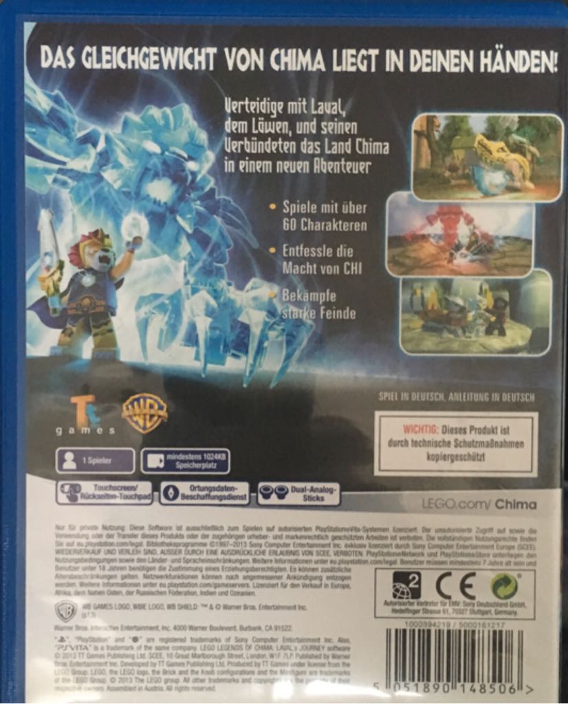 zzz LEGO Legends of Chima: Laval’s Journey - Sony PlayStation Vita (PS Vita) (Vita [RETAIL]) video game collectible [Barcode 5051890148506] - Main Image 2