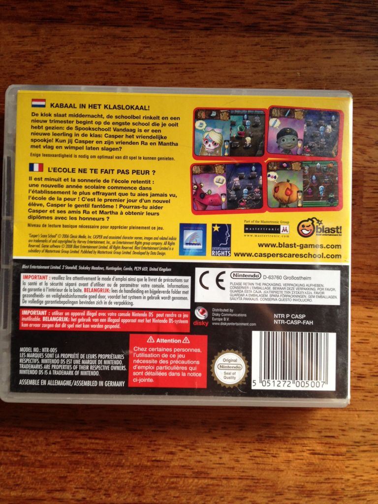 Casper Spookschool A L’école Des Fantômes - Nintendo DS video game collectible [Barcode 5051272005007] - Main Image 2