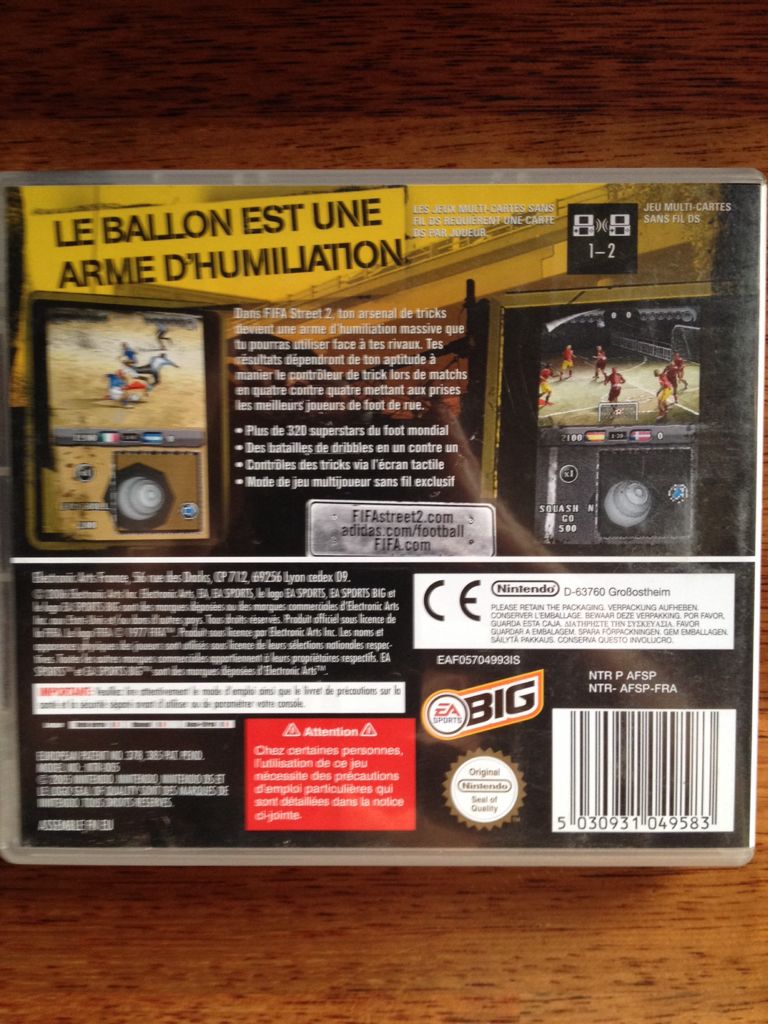 FIFA Street 2 for Nintendo DS - Nintendo DS video game collectible [Barcode 5030931049583] - Main Image 2
