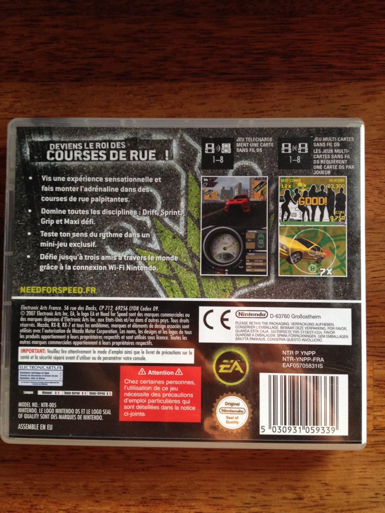 Need For Speed Prostreet - Nintendo DS video game collectible [Barcode 093320000010] - Main Image 2