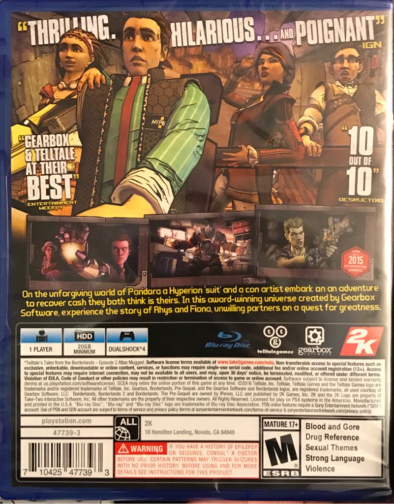 Tales from the Borderlands - PlayStation 4 - Sony PlayStation 4 (PS4) (2K Games, Inc. - 1) video game collectible [Barcode 710425477393] - Main Image 2