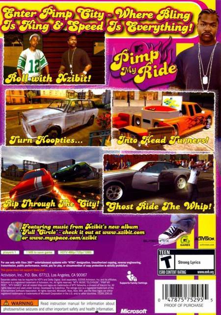 Pimp My Ride - Nintendo Wii (Activision - 1) video game collectible [Barcode 047875755857] - Main Image 2