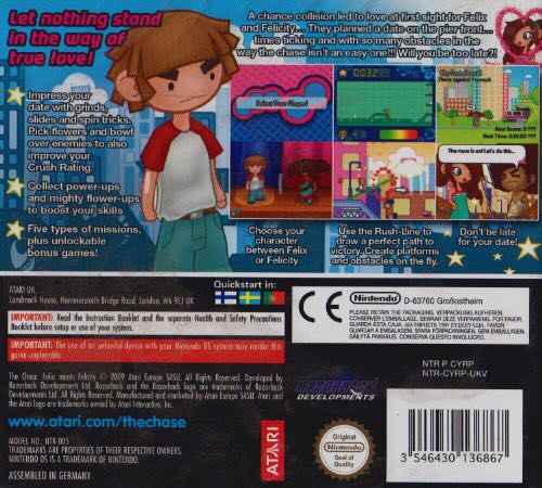 Chase: Felix Meets Felicity, The - Nintendo DS (Atari - 1) video game collectible [Barcode 742725277380] - Main Image 2