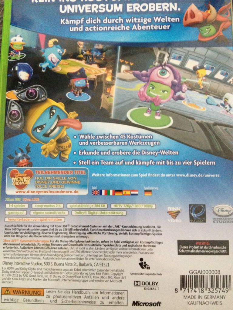 Universe - Microsoft Xbox 360 (1-4) video game collectible [Barcode 8711472385749] - Main Image 2