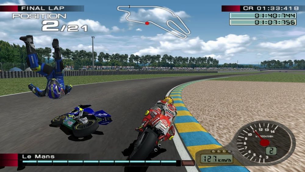 MotoGP - Sony PlayStation 2 (PS2) (Namco) video game collectible [Barcode 722674021050] - Main Image 4