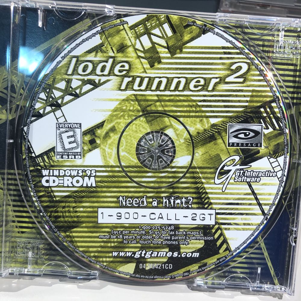 Lode Runner 2 - PC (GT Interactive Software) video game collectible [Barcode 742725154933] - Main Image 3