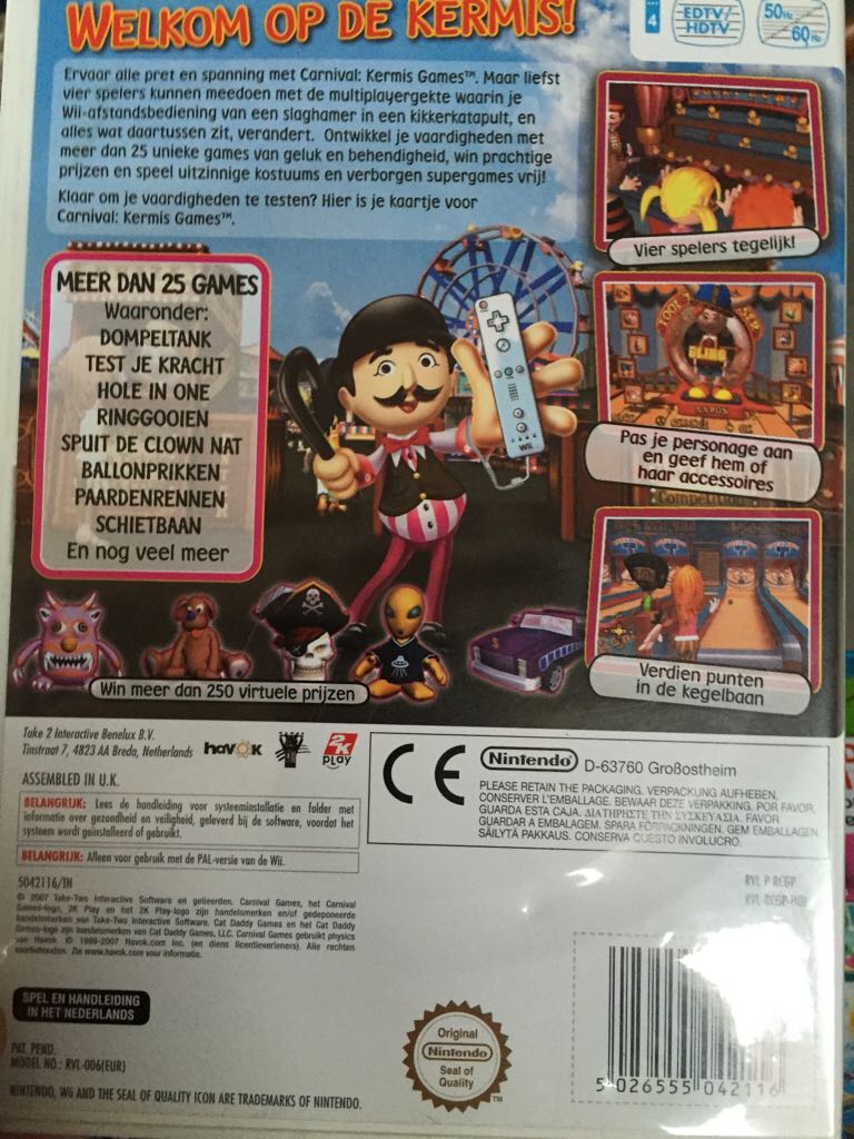 Carnival Fun Fair Games - Nintendo Wii video game collectible - Main Image 2