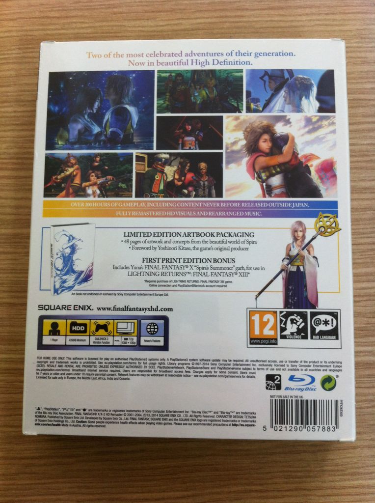 Final Fantasy X/X-2 HD Remaster Limited Edition - Sony PlayStation 3 (PS3) (Square Enix - 1) video game collectible [Barcode 5021290057883] - Main Image 2