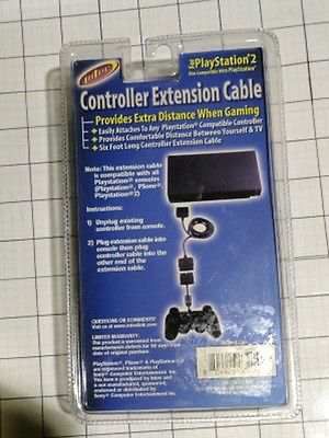 INTEC G7205 six foot extension cables for Sony PS2 Playstation 2 II PSOne - Other (Intec - 1) video game collectible [Barcode 804926072055] - Main Image 2