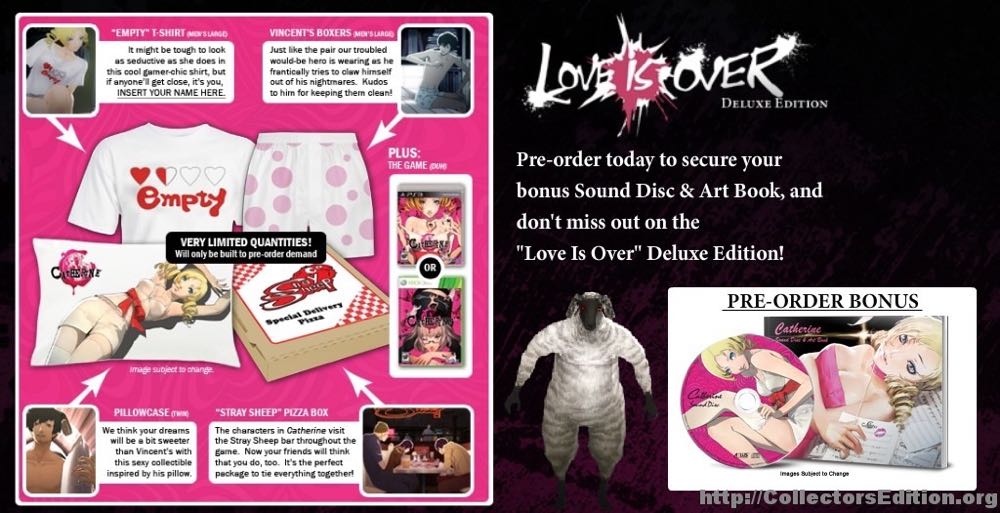 Catherine: Love Is Over Deluxe Edition - Sony PlayStation 3 (PS3) (Atlus - 1) video game collectible [Barcode 730865001408] - Main Image 3