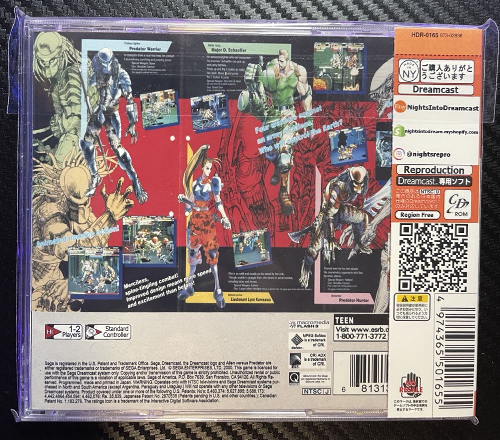 Alien Vs Predator - Sega Dreamcast video game collectible - Main Image 2