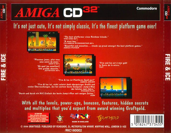 Fire & Ice - Amiga CD32 video game collectible [Barcode 5018247373455] - Main Image 2