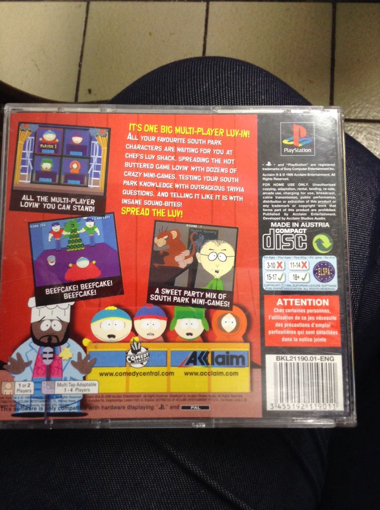 South Park Chefs Luv Shack - Sony PlayStation video game collectible [Barcode 3455192779017] - Main Image 2