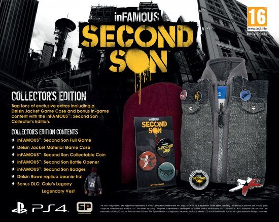 inFAMOUS: Second Son - Collector’s Edition - Sony PlayStation 4 (PS4) (Sony Computer Enteraiment - 1) video game collectible [Barcode 711719047230] - Main Image 2