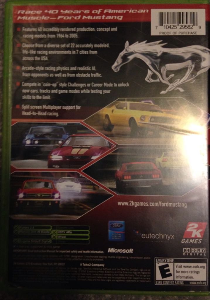 Ford Mustang: The Legend Lives - Microsoft Xbox video game collectible - Main Image 2